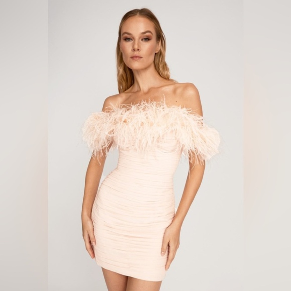 SAU LEE Chelsea Dress in Blush